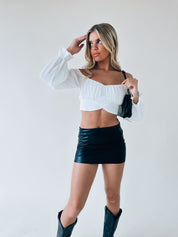 Melina Off The Shoulder Crop Top