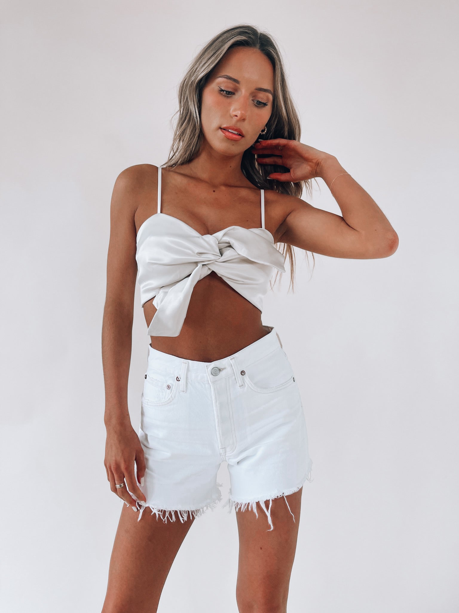 SALE :Cream Cecilia Silk Crop