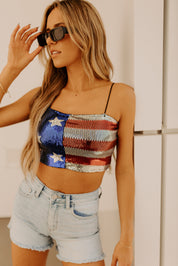 Stars and Stripes Sequin Tank
