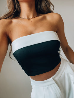 Noelle Two Toned Tube Top