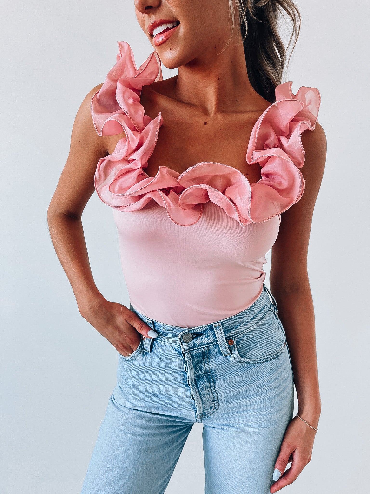 Margaret Ruffle Bodysuit