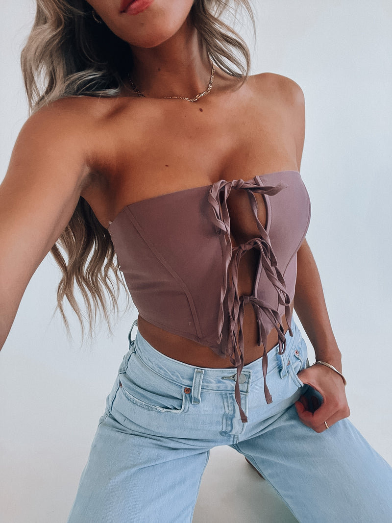Rylie Lace Up Bustier Top
