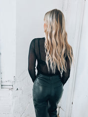 Semi Sheer Sweater Top