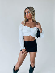 Melina Off The Shoulder Crop Top