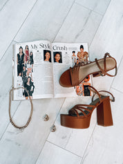 RESTOCKED: Brown Platform Heel