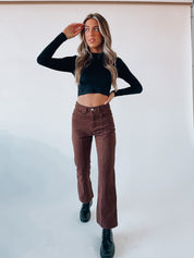 RESTOCKED: Chocolate Boyfriend Denim
