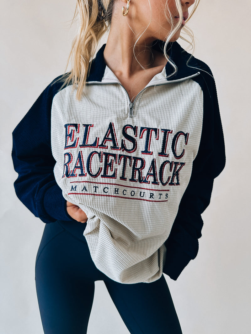 Elastic Racetrack Half Zip