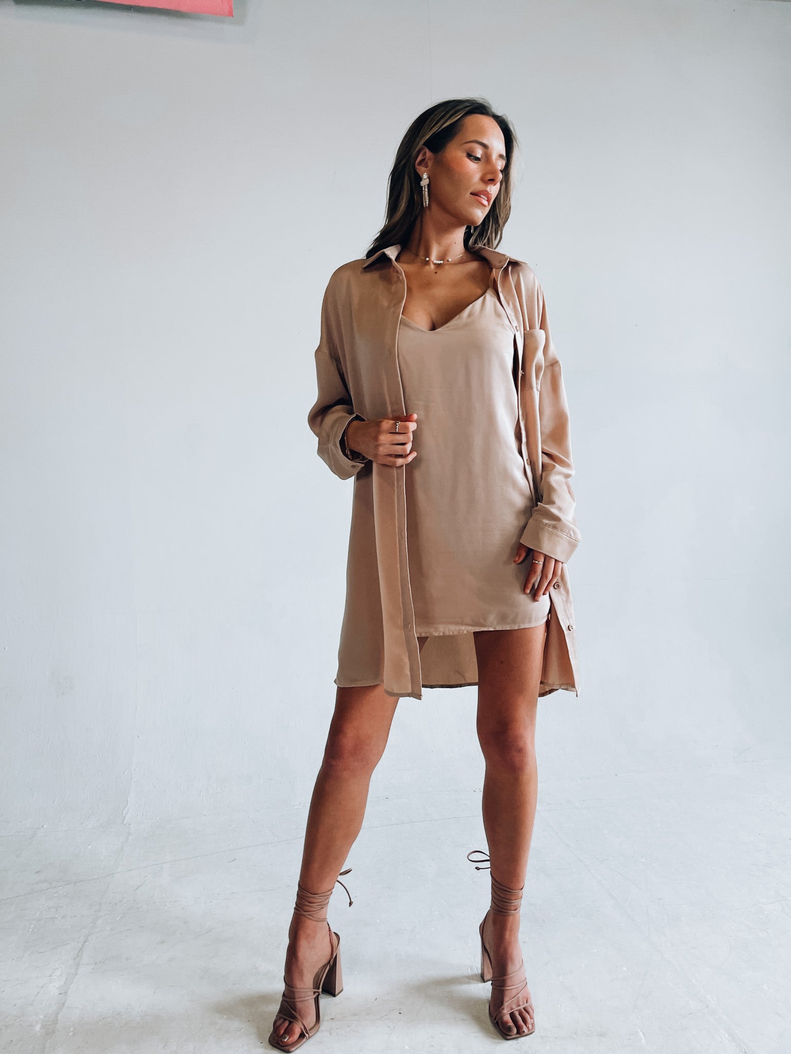 Taupe Dress Set