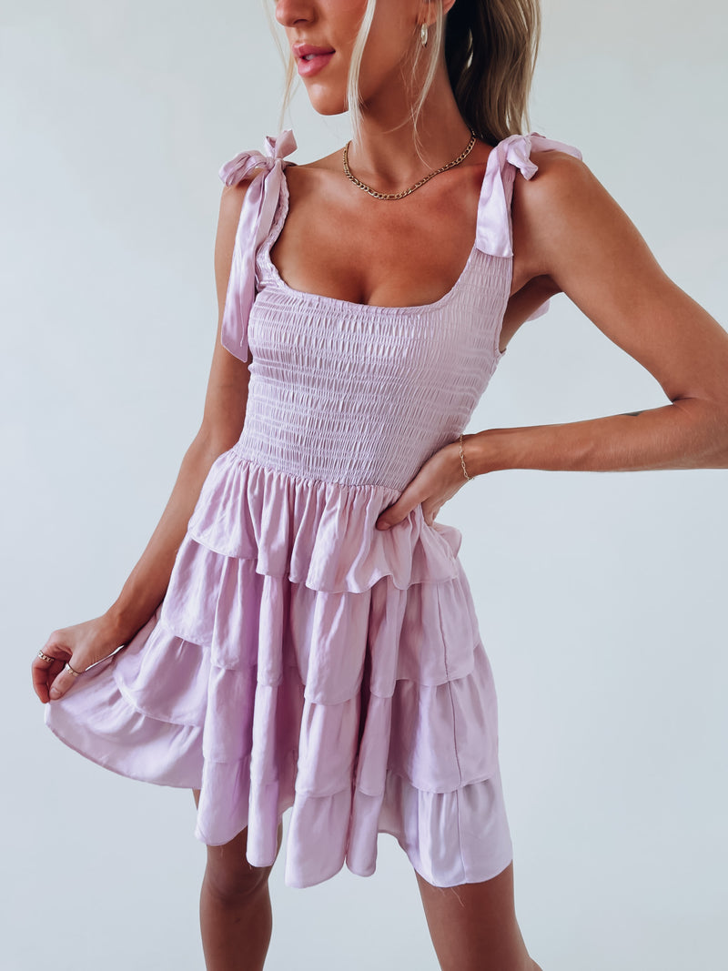 RESTOCKED: Saylor Tiered Mini Dress