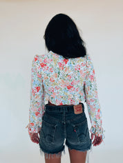 Phoebe Floral Ruffle Top