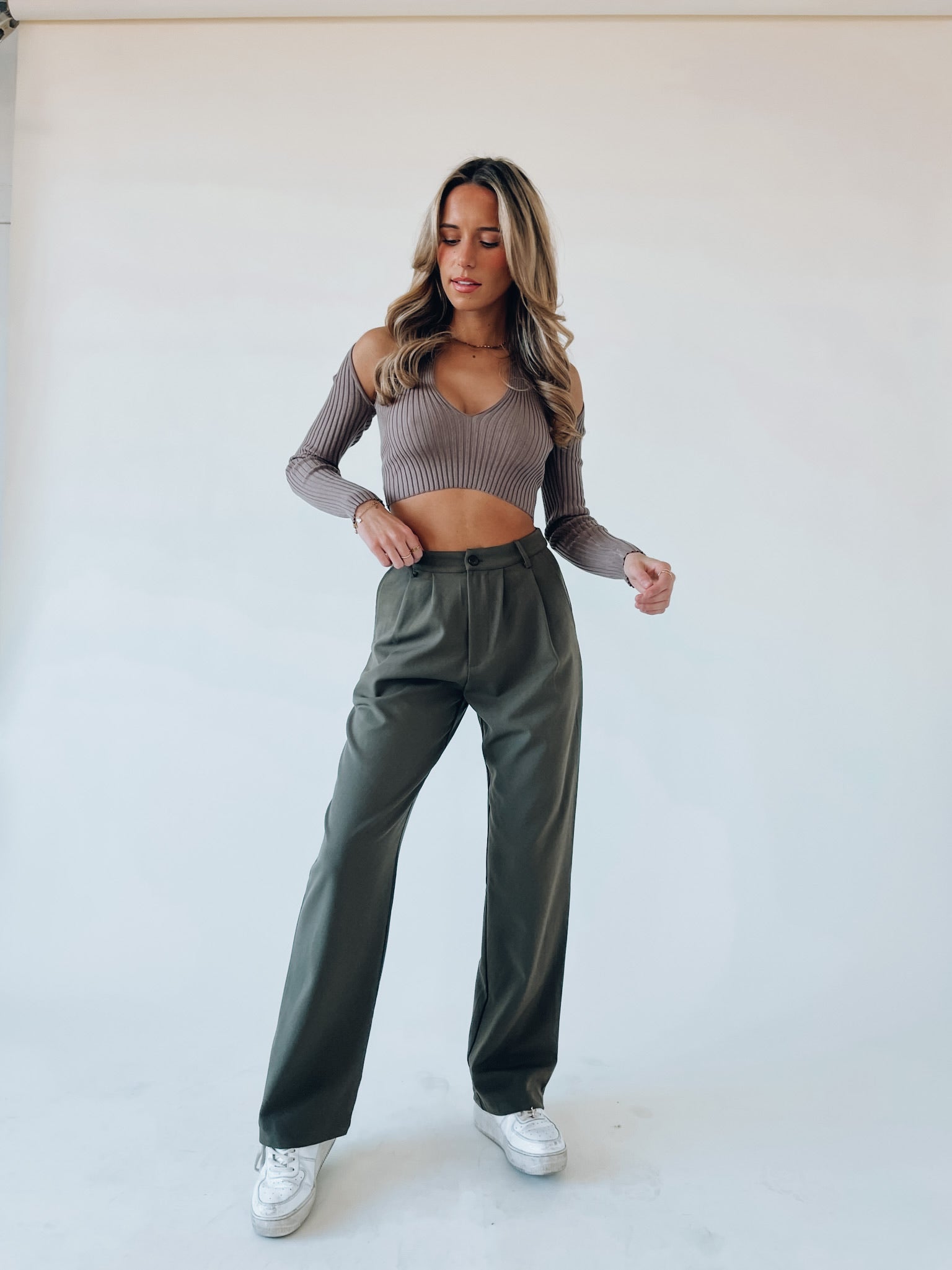 Colbi Cut Out Knit Top