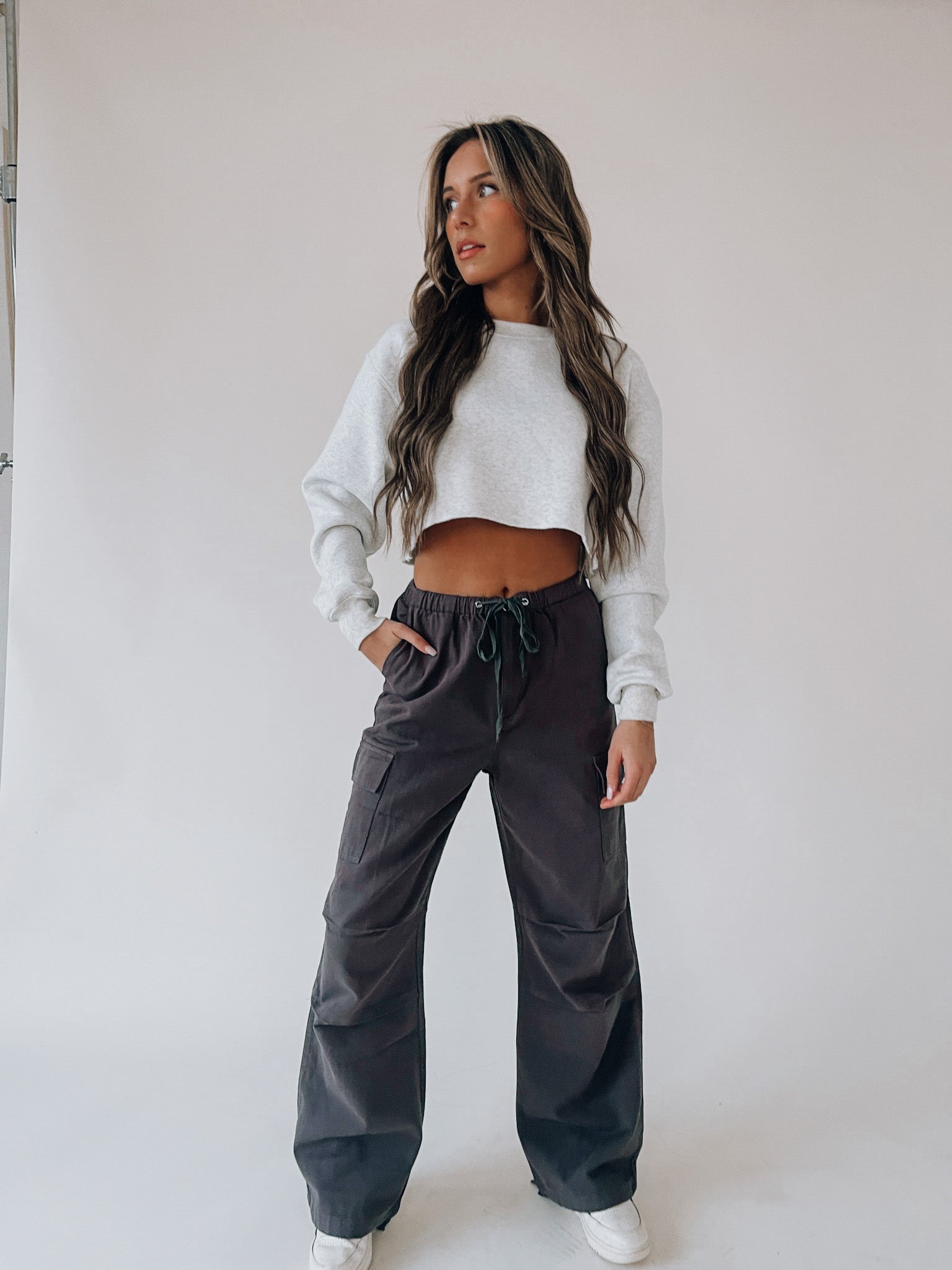 Sarah Cement Cargo Pant