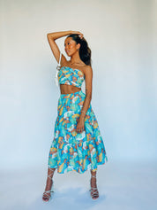 Nala Floral Midi Skirt Set