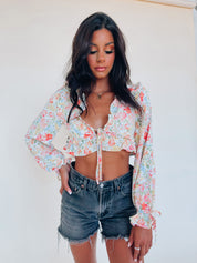 Phoebe Floral Ruffle Top