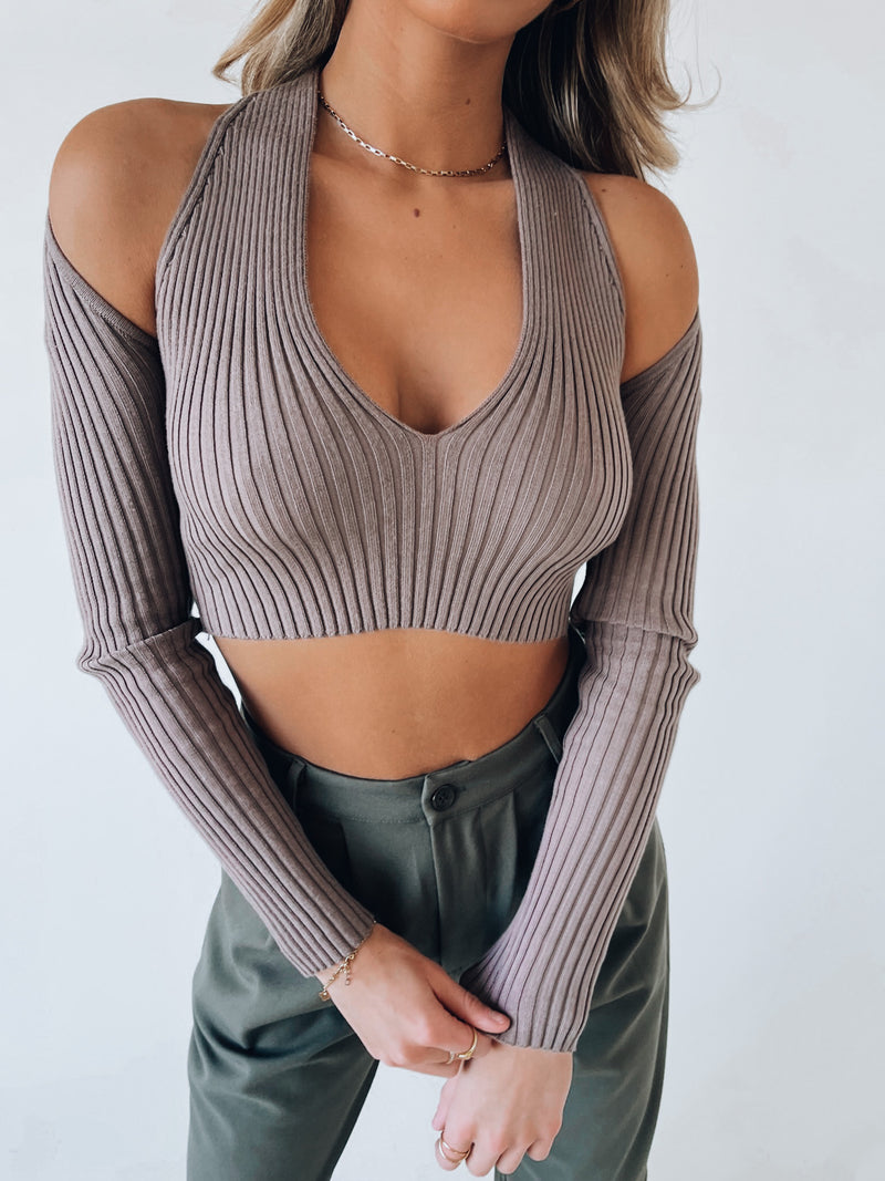 Colbi Cut Out Knit Top