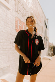 Husker Baseball Jersey In Black