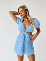 Ellie Sky Blue Romper