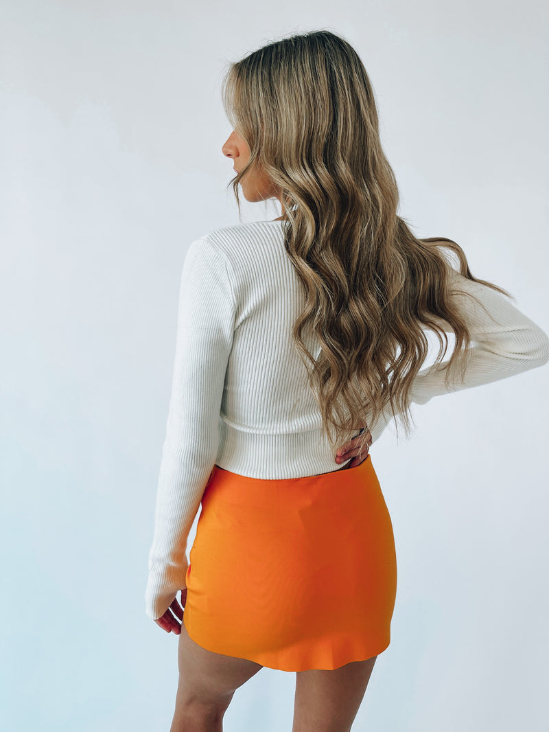 Regina Mini Skirt In Orange