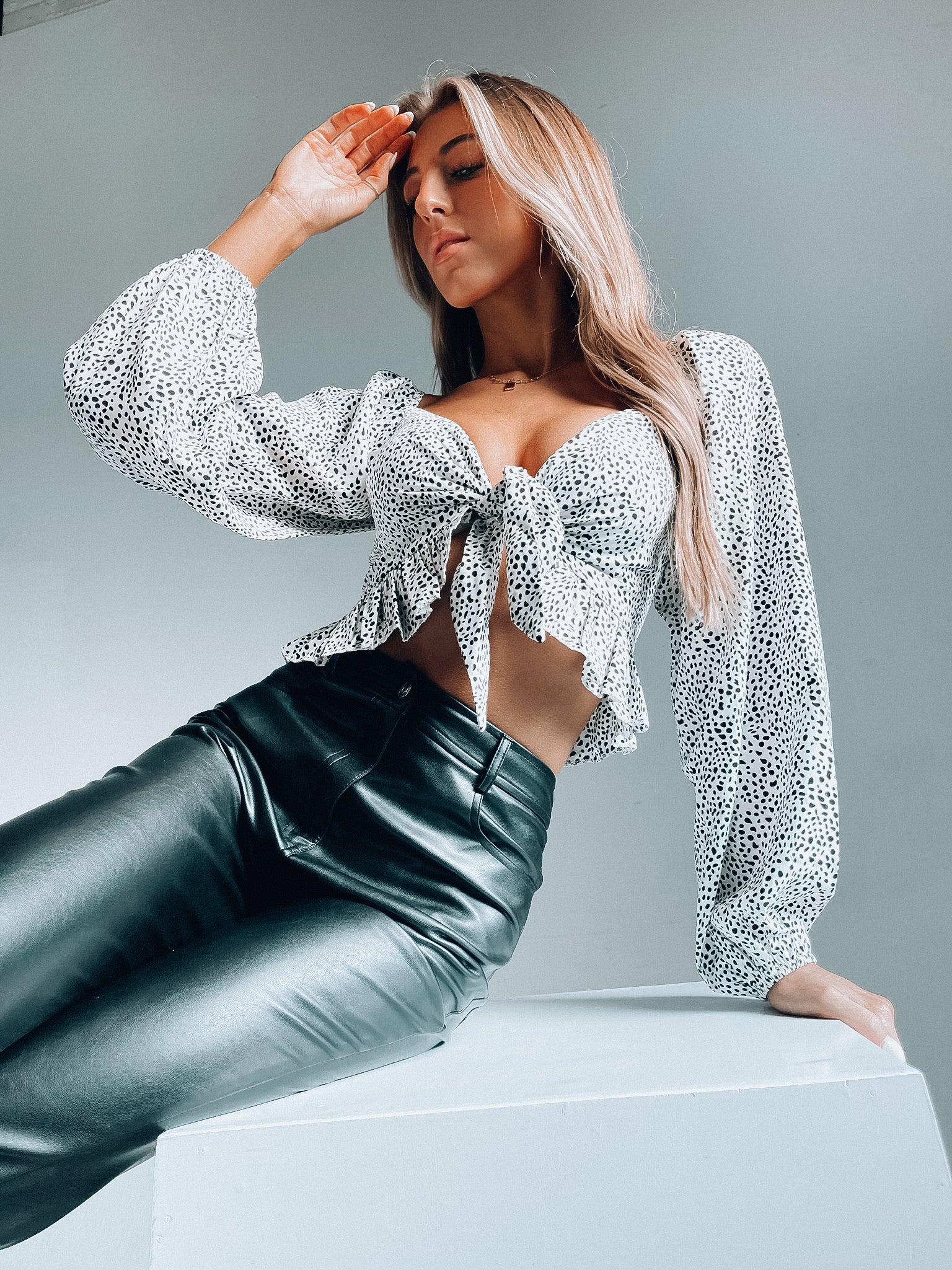 Jada Dotted Knot Top