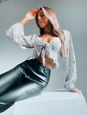 Jada Dotted Knot Top