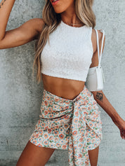 SALE :Emory Floral Mini Skirt