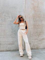 Cassie Corset Cream Top