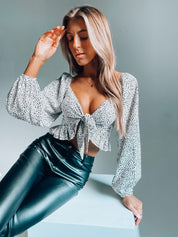 Jada Dotted Knot Top