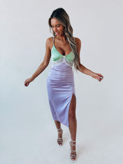SALE :Ariel Contrast Midi Dress
