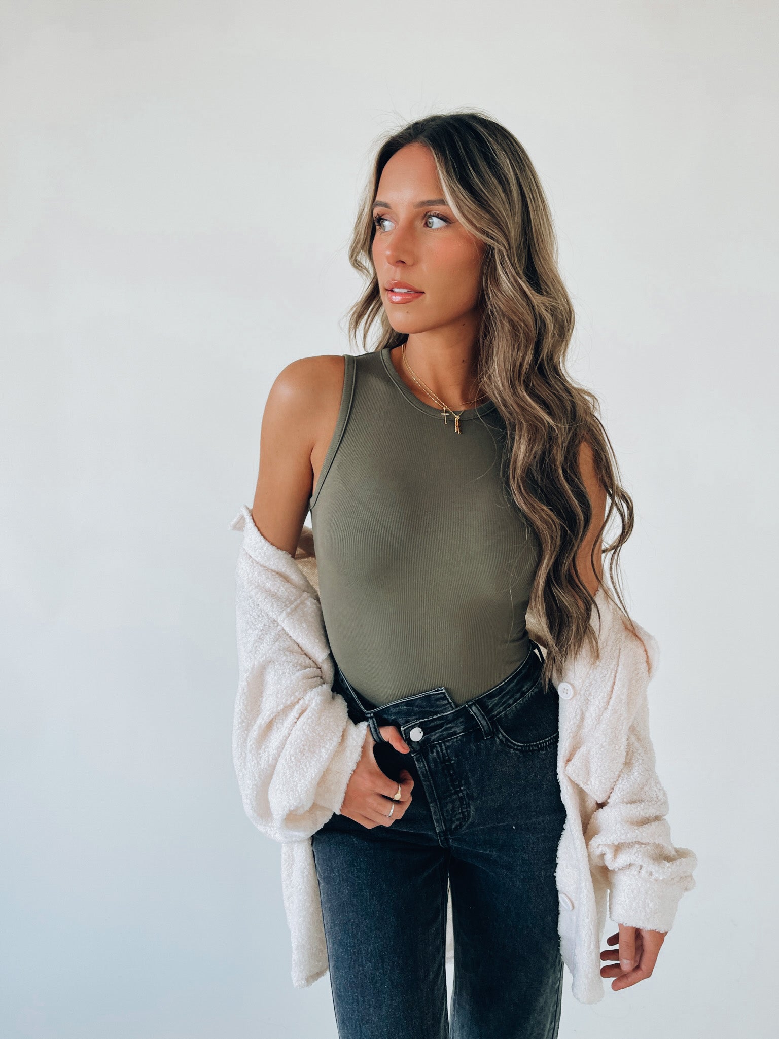 Mariah Olive Bodysuit