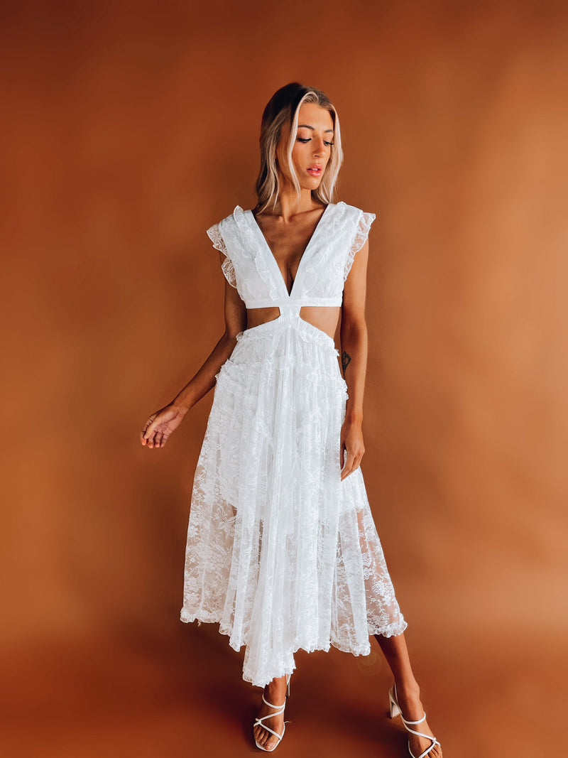 Marren Lace Midi Dress