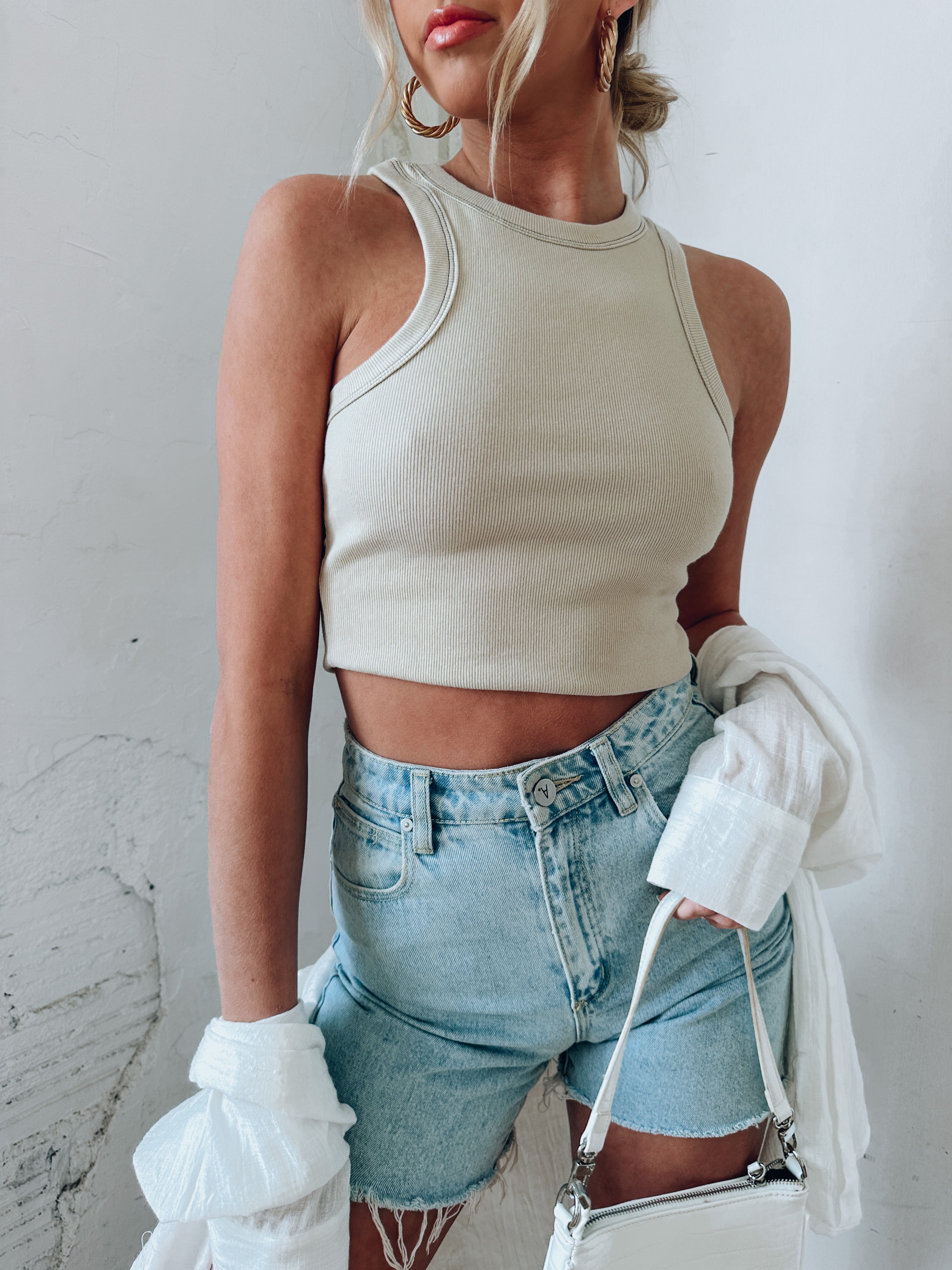 Andi Ribbed Sleeveless Tank