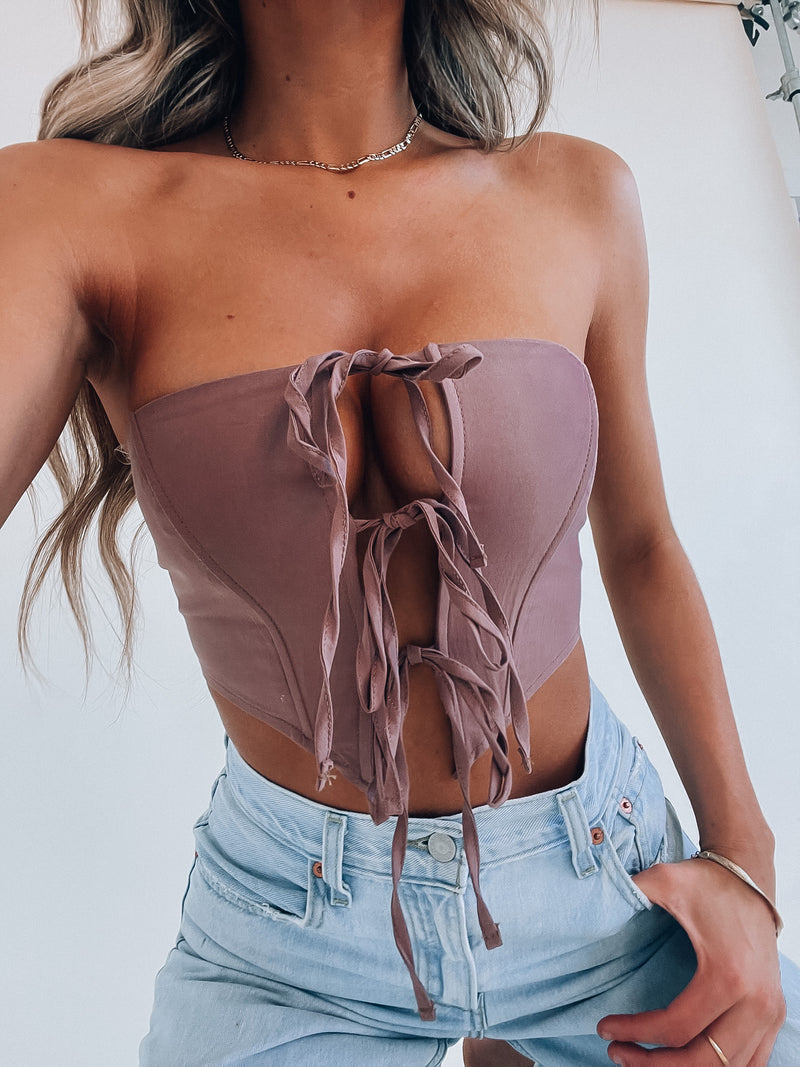 Rylie Lace Up Bustier Top