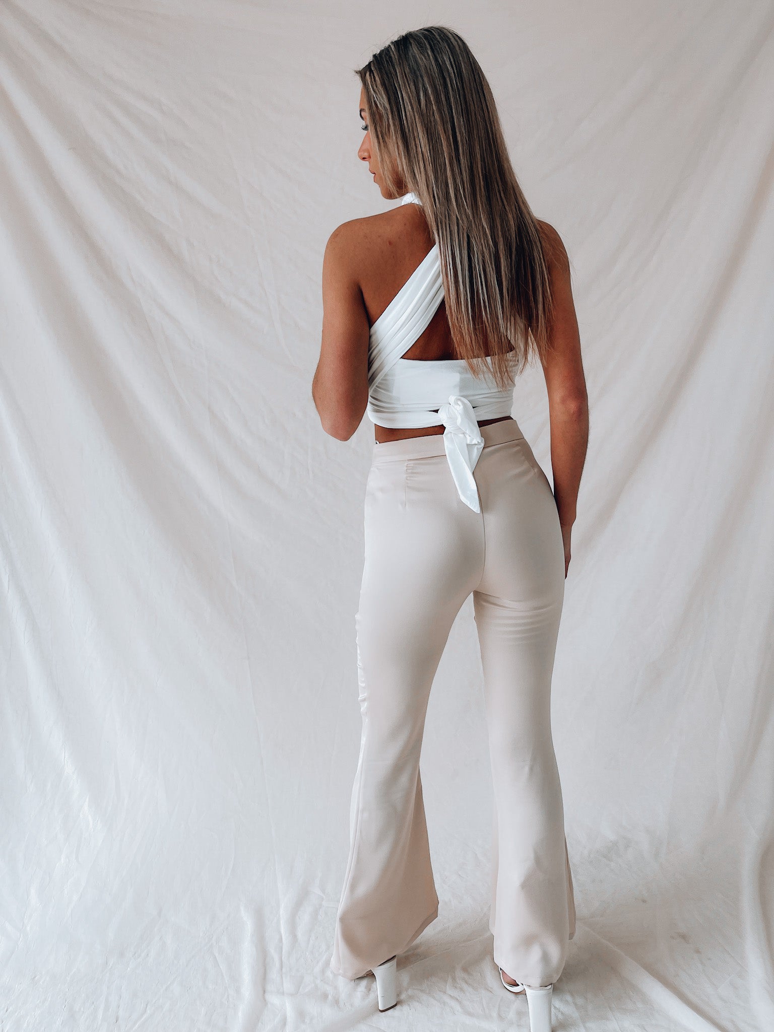 RESTOCKED: Maleena High Waisted Silk Bottoms