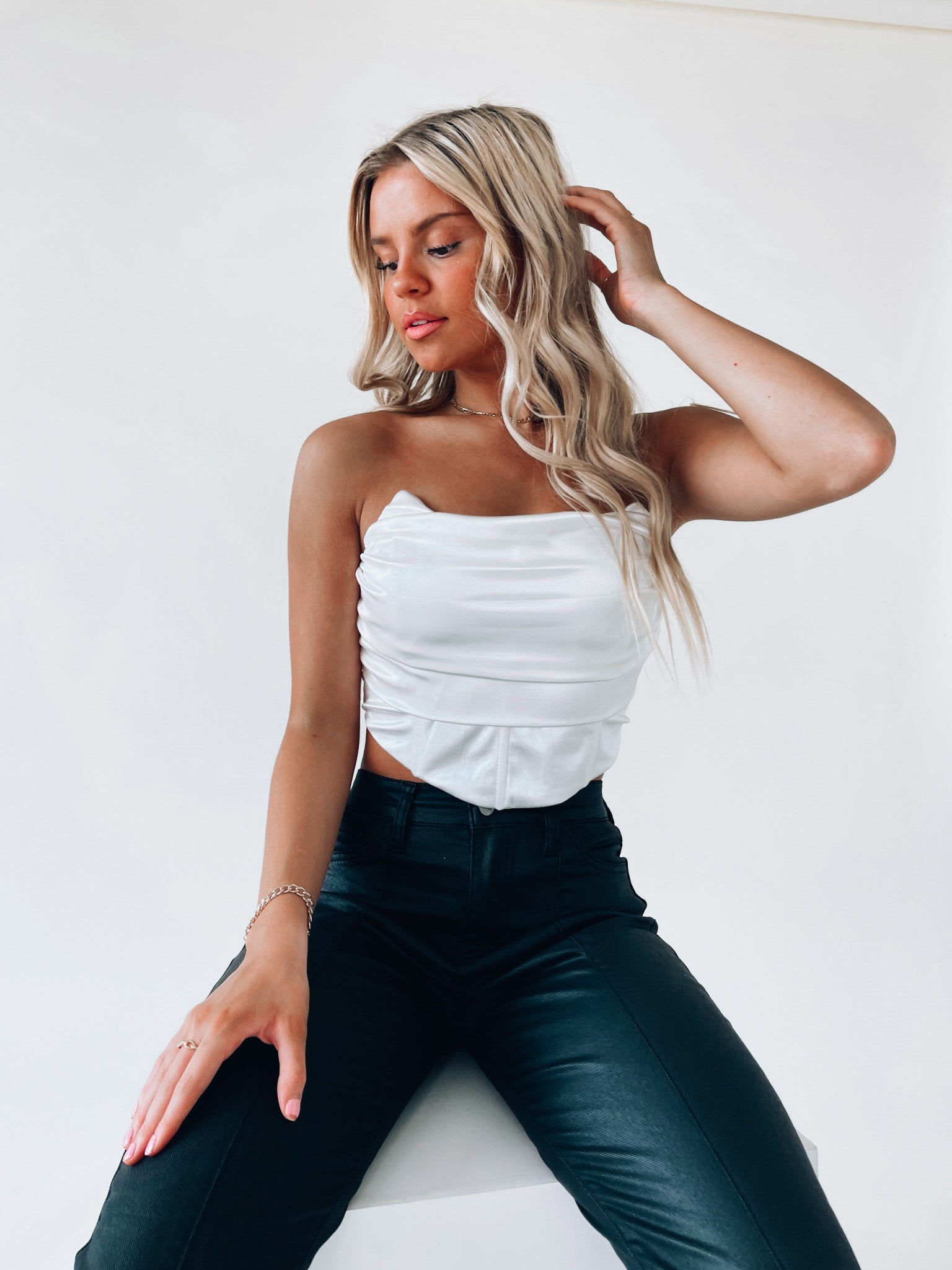 Rowan Satin Structured Top