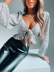 Jada Dotted Knot Top
