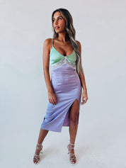 SALE :Ariel Contrast Midi Dress