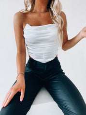 Rowan Satin Structured Top