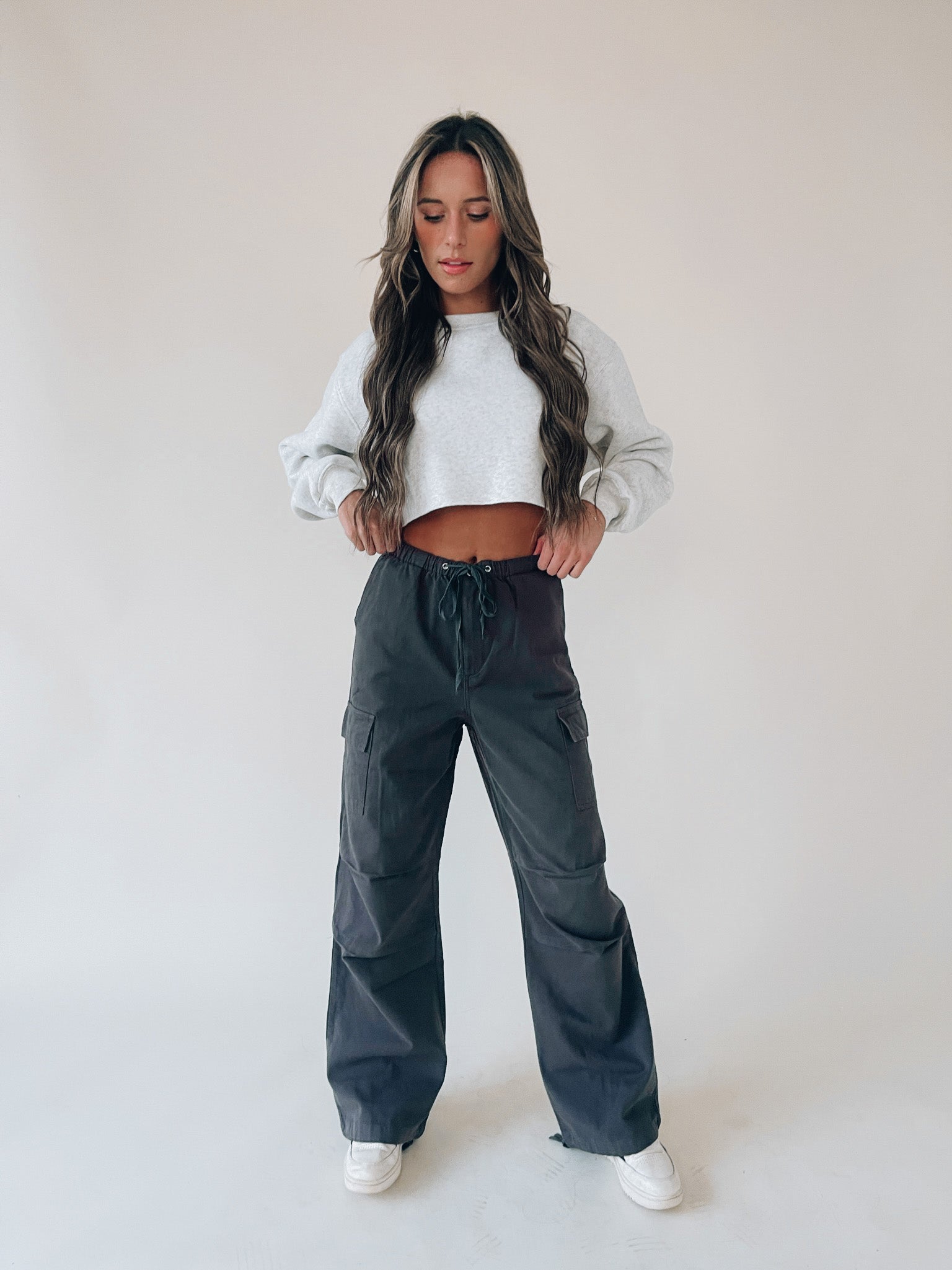 Sarah Cement Cargo Pant