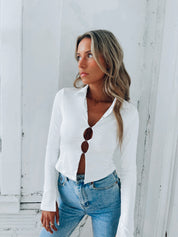 Remy Long Sleeve Collared Top