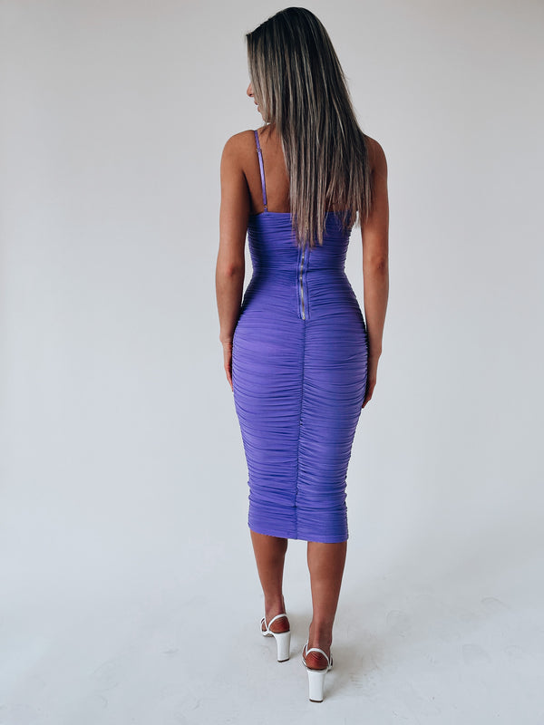 Chadley Lavender Midi Dress