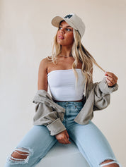 Freya Strapless Crop Top