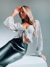 Jada Dotted Knot Top