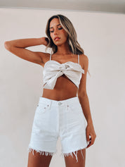 SALE :Cream Cecilia Silk Crop