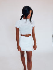 SALE :Alessa Smocked Skirt Set