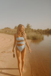 RESTOCKED: Luana Cut Out One Piece In Baby Blue