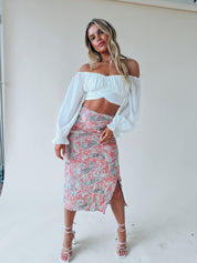 Melina Off The Shoulder Crop Top