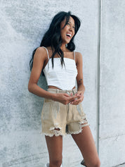 Kolby Rhinestone Fringe Shorts