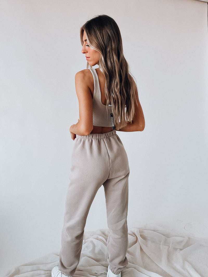 RESTOCKED: Keaton Taupe Joggers
