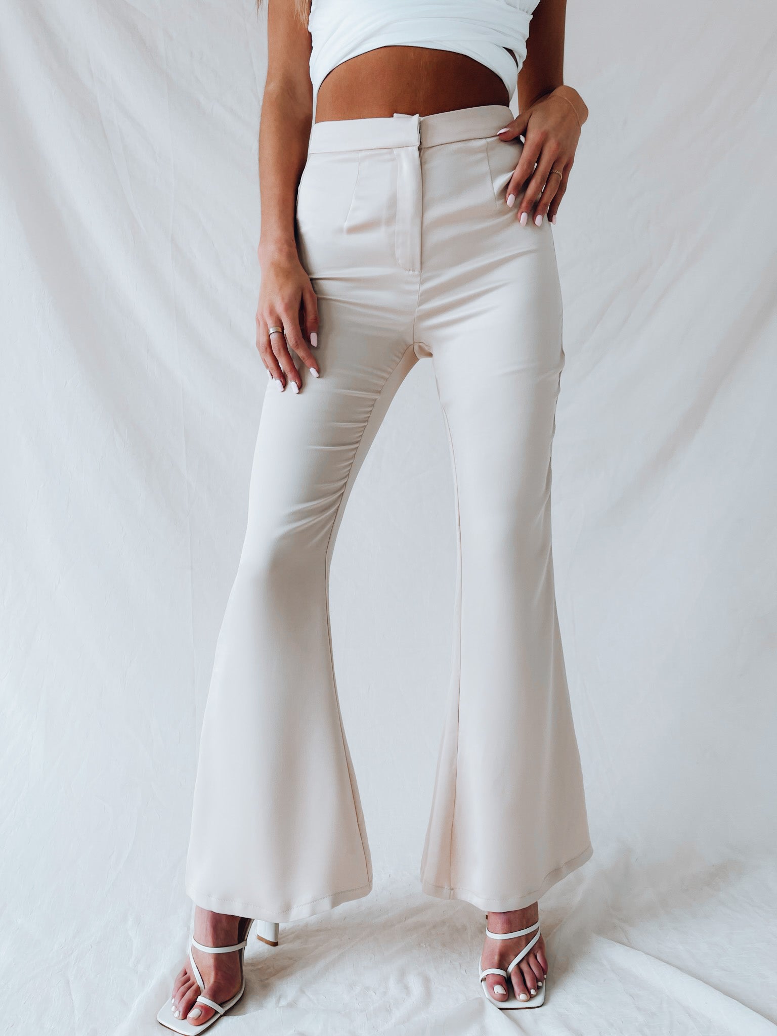 RESTOCKED: Maleena High Waisted Silk Bottoms