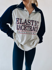 SALE :Elastic Racetrack Half Zip